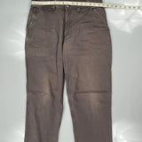 Unbranded Trousers - 34W 29L Brown Cotton