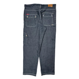 Fubu Cargo Trousers - 38W 34L Blue Cotton