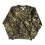 Mossy Oak Camo Sweatshirt - Large Camo Cotton Blend