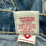 True Religion Cropped Jeans - 27W US 2 Blue Cotton