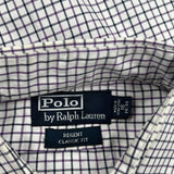 Polo By Ralph Lauren Checked Shirt - Large Purple Cotton