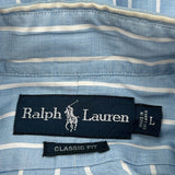 Ralph Lauren Striped Shirt - Large Blue Cotton