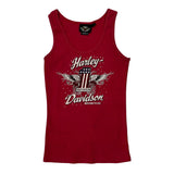 Motorcycles Harley Davidson Tank Top - Small Red Cotton