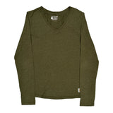 Carhartt Long Sleeve T-Shirt - Large Green Cotton