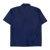 Dickies Short Sleeve Shirt - Large Navy Cotton