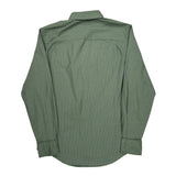 Tommy Hilfiger Striped Shirt - Small Green Cotton
