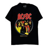 Highway To Hell Ac/Dc Band T-Shirt - Small Black Cotton