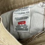 Wrangler Cargo Carpenter Pants - 34W 30L Khaki Cotton