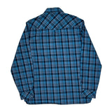 511 Tactical Checked Flannel Shirt - Large Blue Cotton