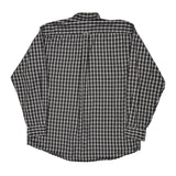 Nautica Checked Shirt - Large Black Cotton