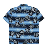 Extreme Gear Floral Hawaiian Shirt - Medium Blue Polyester