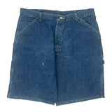 Wrangler Denim Shorts - 36W 10L Blue Cotton