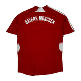 Bayern Munich Adidas 2007-08 Home Football Shirt - Small Red Polyester