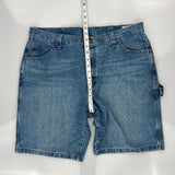 Wrangler Carpenter Shorts - 36W 10L Blue Cotton