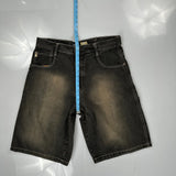 Southpole Denim Shorts - 34W 11L Black Denim
