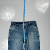 Carhartt Double Knee Carpenter Jeans - 36W 30L Blue Cotton