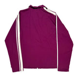 Nike Striped Track Jacket - XL Purple Polyester