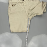 Levis Denim Shorts - 35W 8L Beige Denim