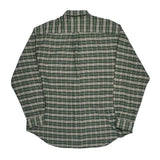 Nautica Checked Shirt - XL Green Cotton Blend