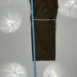 47 Cargo Trousers - 31W 32L Brown Cotton