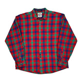 Salty Dog Washed Gant Checked Flannel Shirt - Large Multicoloured Cotton