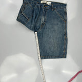 Levis Carpenter Shorts - 34W 10L Blue Cotton