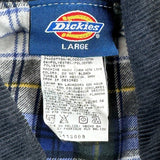 Dickies Checked Jacket - Large Black Cotton