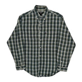 Ralph Lauren Checked Shirt - Large Green Cotton Blend