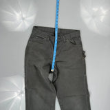 Utility Pockets Dickies Carpenter Trousers - 30W 32L Grey Cotton
