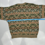 Unbranded Sweater - Large Green Wool Blend