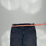 Dakota Grizzly Double Knee Carpenter Trousers - 34W 30L Blue Cotton
