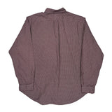 Ralph Lauren Checked Shirt - XL Burgundy Cotton