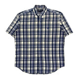 Blaire Ralph Lauren Checked Short Sleeve Shirt - Large Blue Cotton