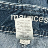 Maurices Boot Cut Jeans - 30W UK 8 Dark Wash Cotton Blend