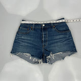 Levis Denim Shorts - 30W UK 10 Blue Denim