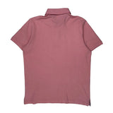 Tommy Hilfiger Slim Fit Polo Shirt - Large Pink Cotton