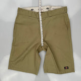 Dickies Shorts - 38W 10L Khaki Polyester Blend