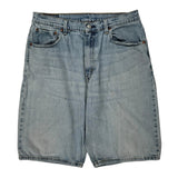Levis Denim Shorts - 32W 10L Light Wash Denim