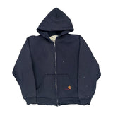 Carhartt Hoodie - Large Navy Cotton