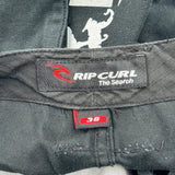 Rip Curl Graphic Cargo Shorts - 38W 16L Black Cotton