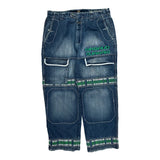 Francois Girbaud Cargo Jeans - 39W 24L Green Cotton