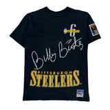 Pittsburgh Steelers Nutmeg Football T-Shirt - Small Black Cotton