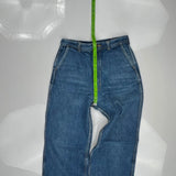 70S Big Blue Jeans - 29W 34L Blue Denim