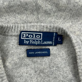 Polo By Ralph Lauren Sweater - Large Gray Wool