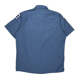 Red Kap Short Sleeve Shirt - Large Blue Polyester Blend