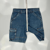 Wrangler Cargo Denim Shorts - 36W 10L Blue Denim