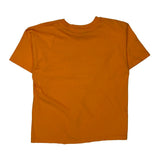 Blank Hanes Single Stitch T-Shirt - Medium Orange Cotton