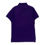 Polo By Ralph Lauren Slim Fit Polo Shirt - Large Purple Cotton