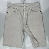 Levis Denim Shorts - 36W 12L Gray Cotton