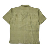 Platinum Hawaiian Shirt - Large Beige Silk
